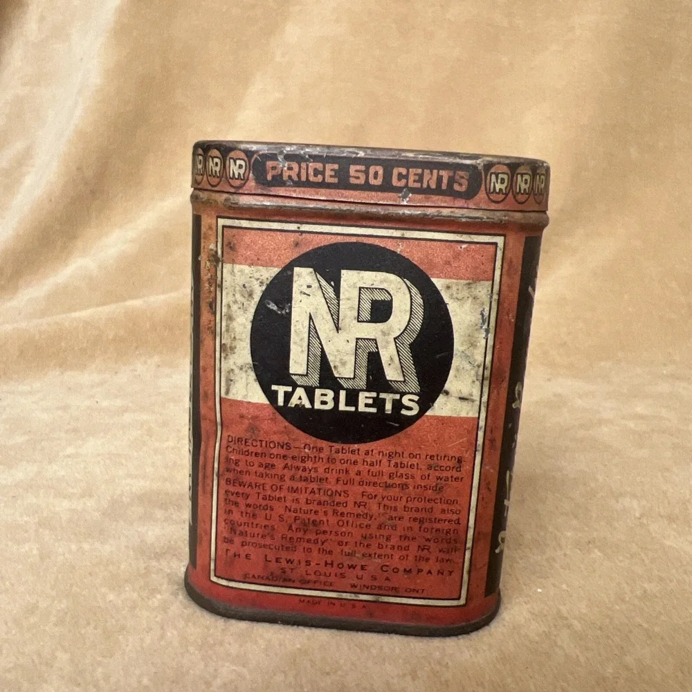 Vintage Advertising Tin NR- Tablets